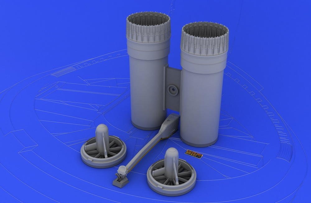 Eduard 632008 F-4 exhaust nozzles USAF early 1/32 (Tamiya) – imagen 2