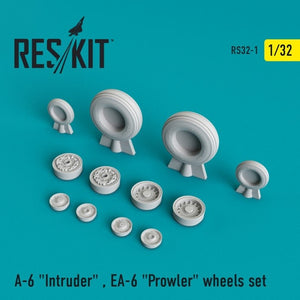 RESKIT RS32-0001 A-6 &amp;quot;Intruder&amp;quot; , EA-6 &amp;quot;Prowler&amp;quot; wheels set Trumpeter 1/32