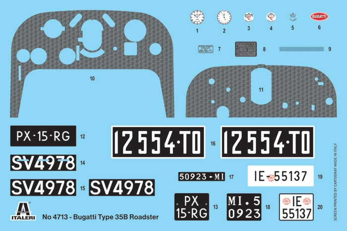 Italeri 4713 Bugatti Type 35B Roadster 1/12 – immagine 6