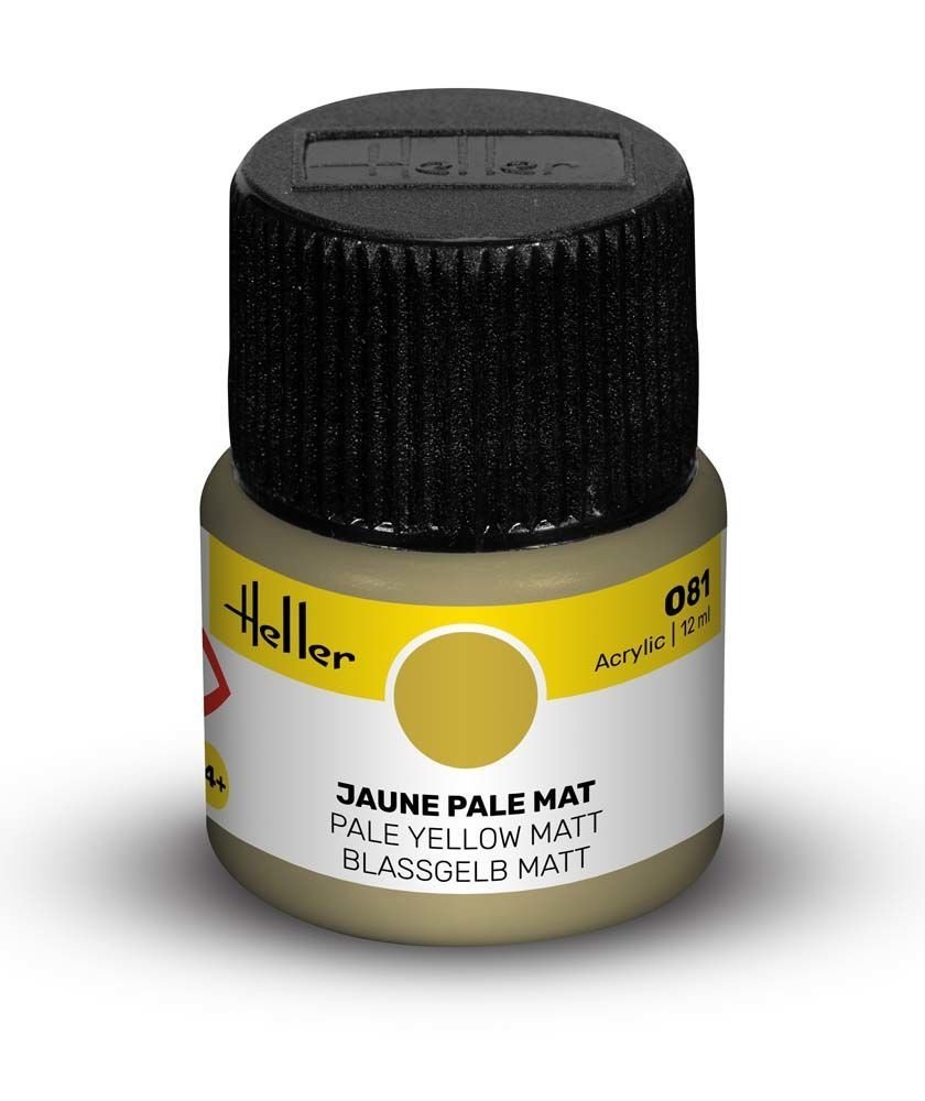 Heller 9081 081 Jaune pâle - Mat 12 ml 