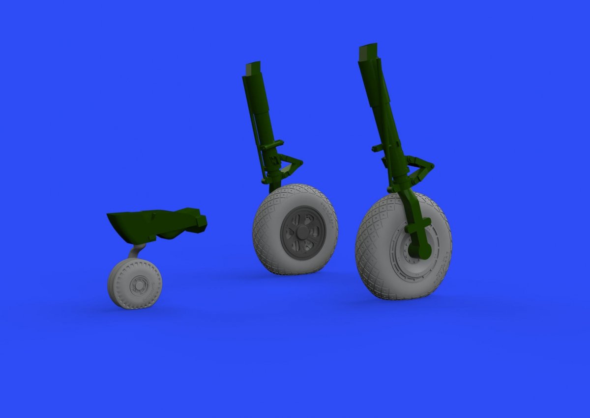Eduard 648484 P-47D wheels 1/48 TAMIYA – immagine 2