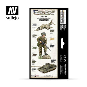 Vallejo 70222 Blindés et infanterie britanniques de la Troisième Guerre mondiale, 8 x 17 ml – image 2