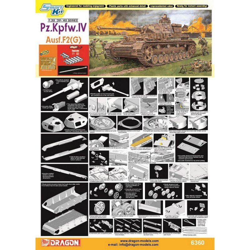 Dragon 6360 Pz.Kpfw IV Ausf. F2 (G) 1/35