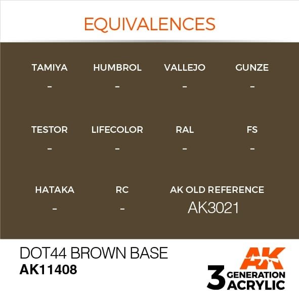AK Interactive AK11408 Dot44 Brown Base 17ml – immagine 3