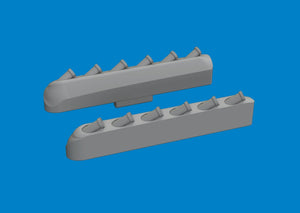 Eduard 672412 P-51 exhaust stacks w/ fairing PRINT TAMIYA 1/72 – image 2