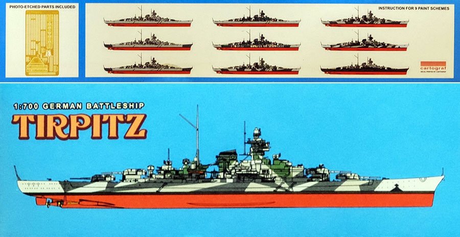 Dragon 7047 German Battleship Tirpitz 1/700 – immagine 3