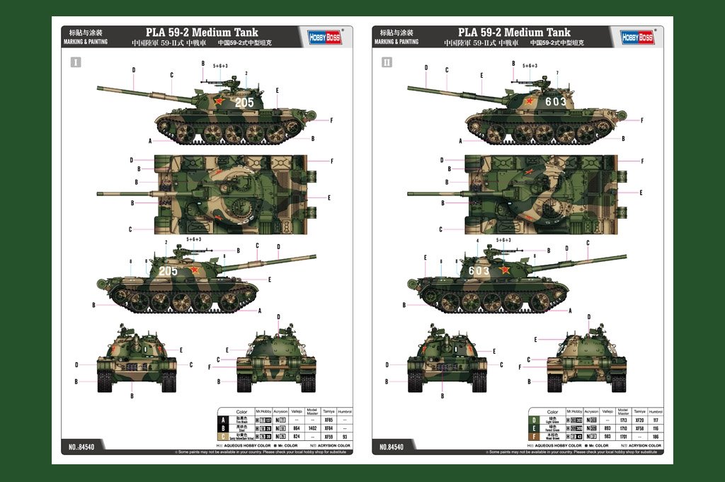 Hobby Boss 84540 Chinese Type 59-2 Medium Tank 1/35 – Bild 3