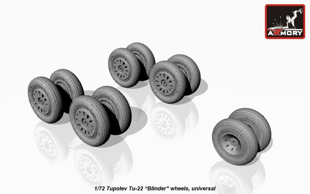 Armory Models AW72043 Tupolev Tu-22 Blinder wheels 1/72
