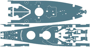 Pontos 37034FB USS BB-63 Missouri 1945 Advanced Detail Up Set for Hobbyboss Kit (Deck Blue 20B stained wooden deck) 1/350 – Bild 34