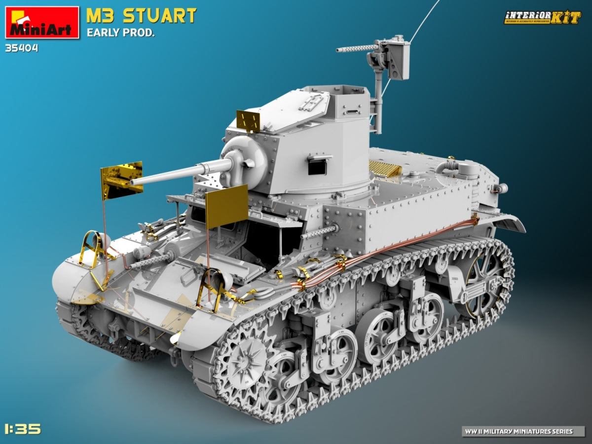 MiniArt 35404 M3 STUART EARLY PROD. INTERIOR KIT 1/35 – zdjęcie 2