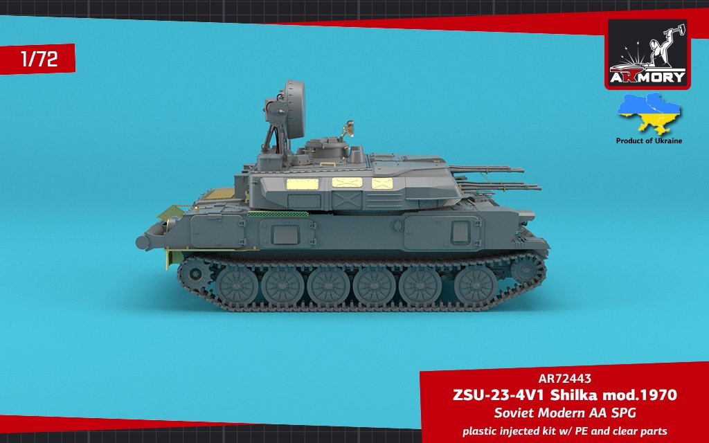 Armory Models 72443 ZSU-23-4V1 Shilka mod.1970 Soviet Modern AA SPG 1/72 – Bild 8