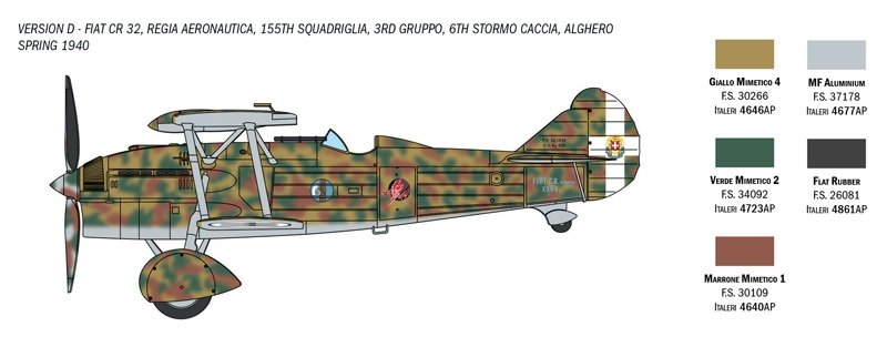 Italeri 1438 CR.32 Freccia 1/72 – zdjęcie 6