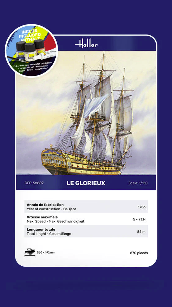 Heller 58889 Starter Kit - Le Glorieux 1/150 – immagine 6