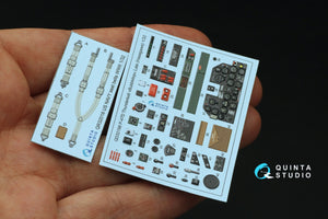 Quinta Studio QD32198 P-47D Thunderbolt Bubbletop Late 3D-Printed coloured Interior on decal paper (Hasegawa) 1/32 – Bild 2