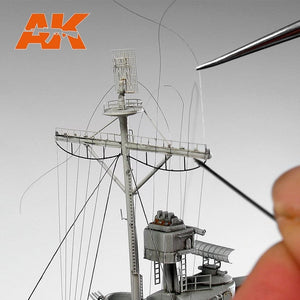 AK Interactive AK9134 ELASTIC RIGGING BOBBIN MEGA-THIN 0,020 mm – immagine 3