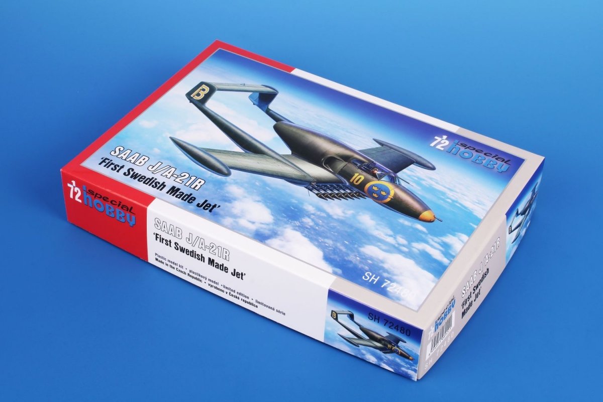 Special Hobby 72480 SAAB J/A-21R &amp;quot;First Swedish Made Jet&amp;quot; 1/72 – immagine 2