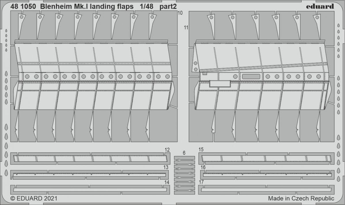 Eduard 481050 Blenheim Mk.I landing flaps AIRFIX 1/48 – Bild 2