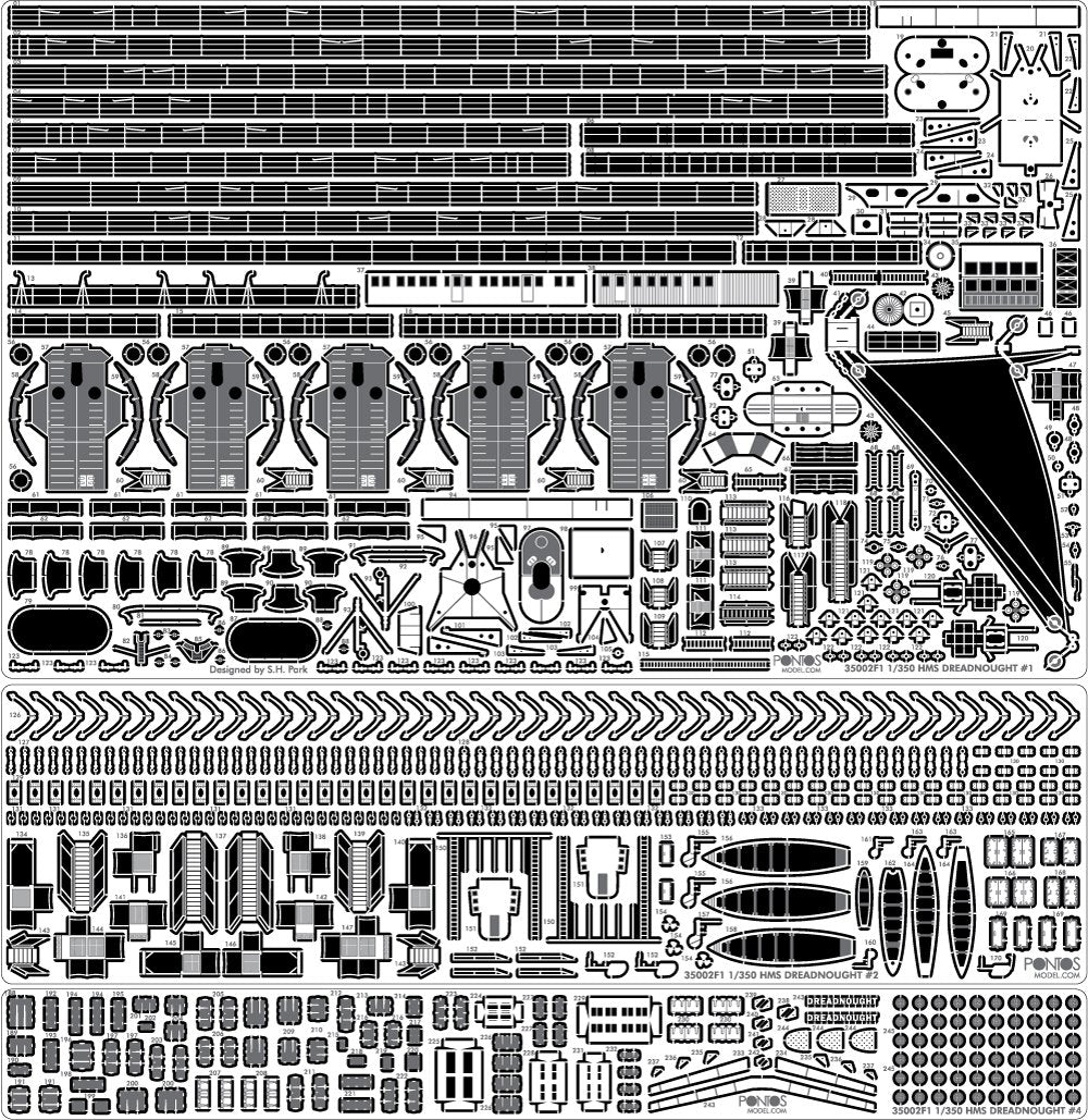 Pontos 35002F1 HMS Dreadnought Detail Up Set 1/350 – image 5