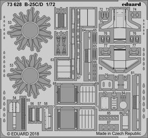 Eduard 73628 B-25C/D AIRFIX 1/72 – zdjęcie 2