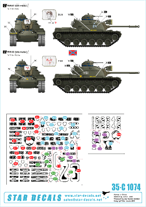 Star Decals 35-C1074 M48A3 Late model 1/35 – immagine 2