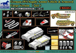 Bronco CB35214 German sWS Supply Ammo Vehicle / Armored Cargo Version 1/35 – imagen 2