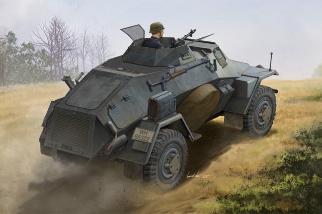 Hobby Boss 83811 allemand Sd.Kfz.221 Leichter Panzerspahwagen (1/35)