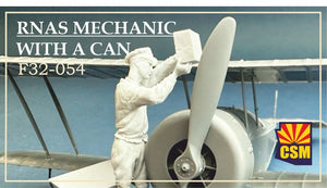 Copper State Models F32-054 RNAS mechanic with a can 1/32
