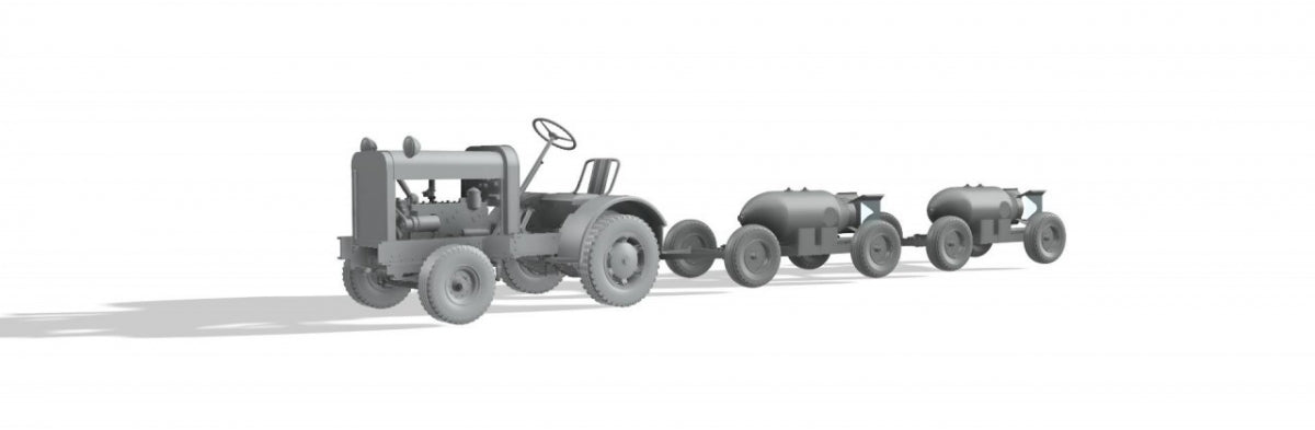Thunder Model 32003 US Tug Clarktor 6, MILL-33 With 2 Bomb Trailers Mark 2 1/32 – zdjęcie 2
