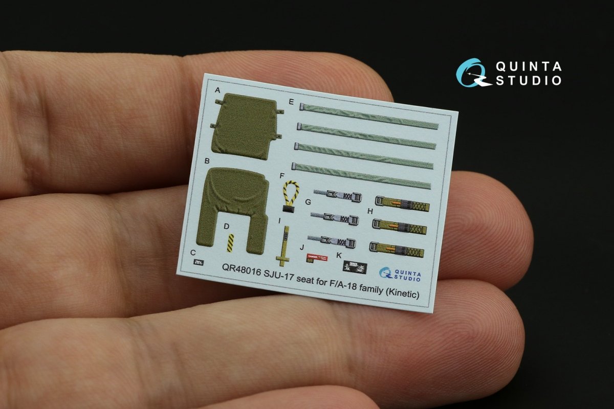 Quinta Studio QR48016 SJU-17 ejection seat for F/A-18 family (Kinetic) 1/48 – zdjęcie 2