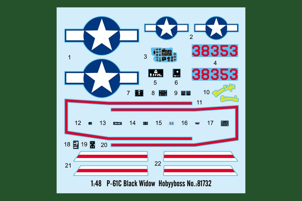Hobby Boss 81732 P-61C Black Widow 1/48 – imagen 2
