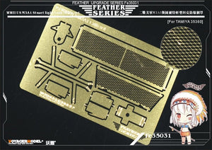 Kit de grilles pour char léger américain M3 Stuart de la Seconde Guerre mondiale, modèle Voyager FE35031, Tamiya 1/35