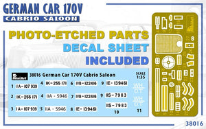 MiniArt 38016 VOITURE ALLEMANDE 170V BERLINE CABRIOLET 1/35 – image 13
