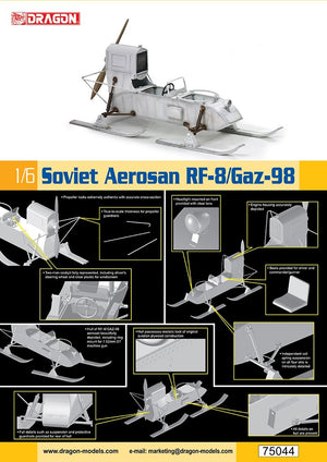 Dragon 75044 Soviet Aerosan Rf-8/Gaz-98 1/6 – image 2
