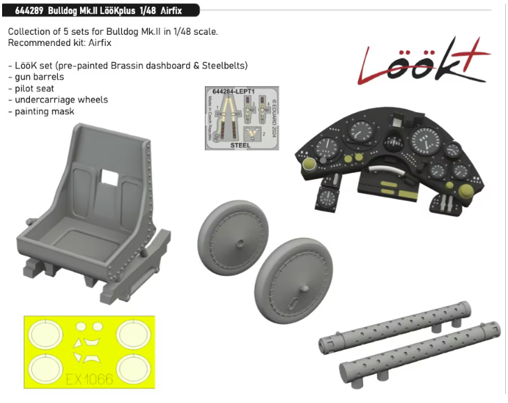 Eduard 644289 Bulldog Mk. II LooKplus AIRFIX 1/48