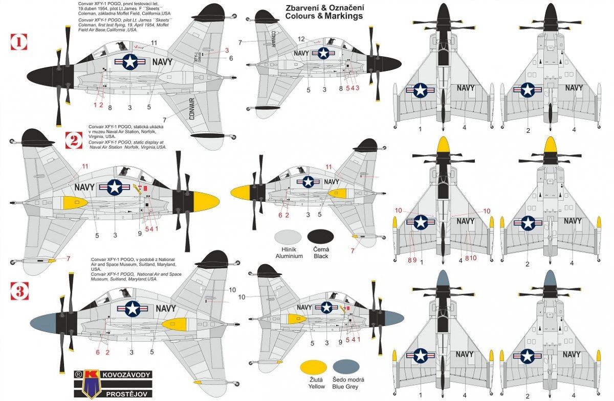 Kovozavody Prostejov KPM0258 XFY-1 Pogo « Prototype » 1/72 – image 2