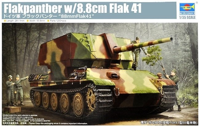 Trumpeter 09530 German Flakpanther w/8.8cm Flak 41 1/35