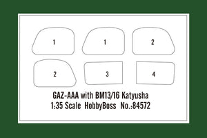 Hobby Boss 84572 GAZ-AAA avec BM13/16 Katyusha 1/35 – image 13