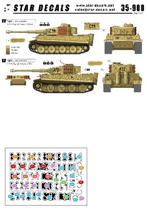Star Decals 35-900 Tigers of Grossdeutschland 1/35 – imagen 2