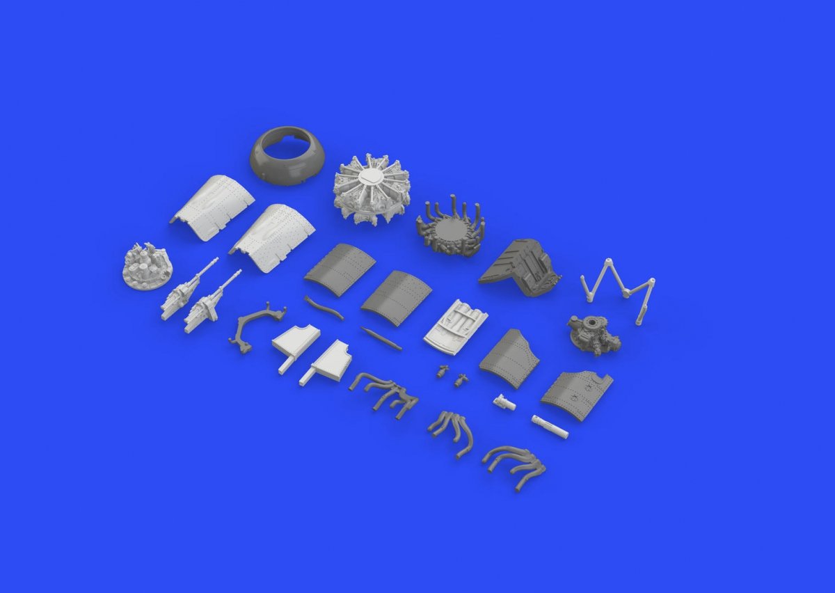 Eduard 672118 Fw 190A-5 engine &amp;amp; fuselage guns EDUARD 1/72 – immagine 3