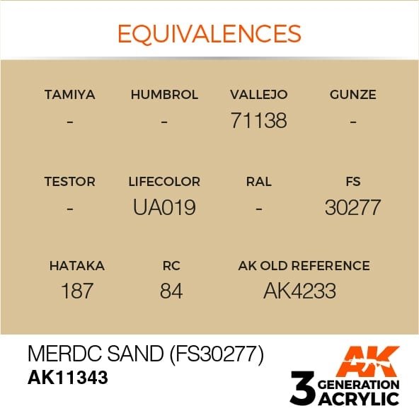 AK Interactive AK11343 MERDC Sand (FS30277) 17ml – immagine 3