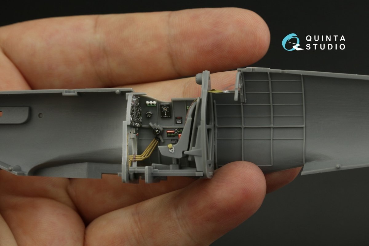 Quinta Studio QD48136 Spitfire Mk.V 3D-Printed &amp;amp; coloured Interior on decal paper (Tamiya) 1/48 – immagine 11