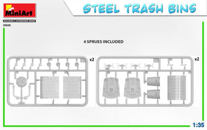 Miniart 35636 STEEL TRASH BINS 1/35 – Bild 3