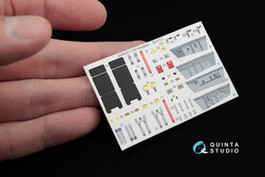 Quinta Studio QD48032 F-16D 3D-Printed &amp;amp; coloured Interior on decal paper (for Hasegawa kit) 1/48 – Bild 5
