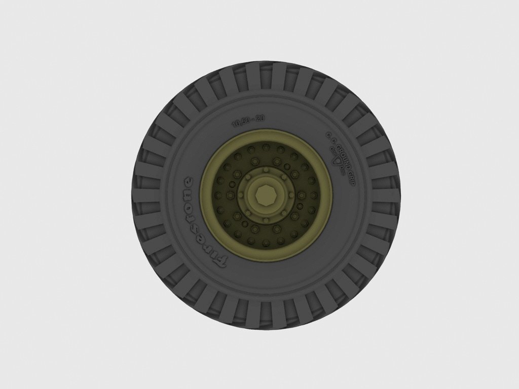 Panzer Art RE35-304 Matador/Dorchester/AEC Road wheels (Firestone) 1/35 – immagine 4
