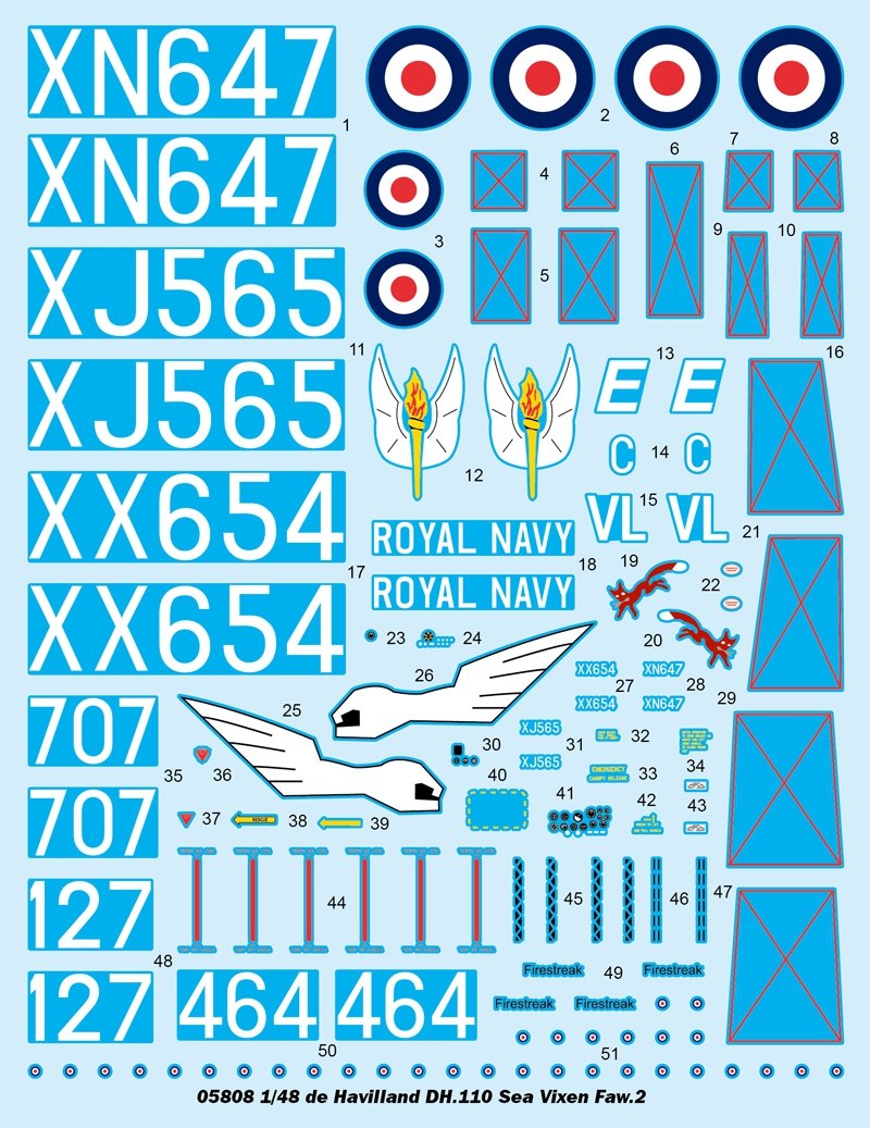 Trumpeter 05808 de Havilland DH.110 Sea Vixen Faw.2 1/48 – zdjęcie 4