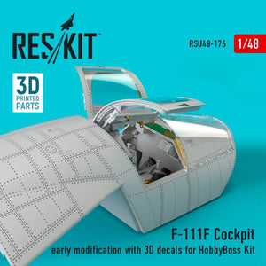 RESKIT RSU48-0176 COCKPIT F-111F MODIFICATION EARLY AVEC DÉCALCOMANIES 3D POUR MAQUETTE HOBBYBOSS 1/48 – image 2