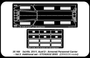 Aber 35169 SD.Kfz. 251/1 Ausf. D cz.3 zasobniki boczne (DRA) 1/35 – imagen 4