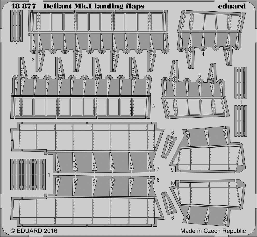 Eduard 48877 Defiant Mk. And landing flaps 1/48 AIRFIX