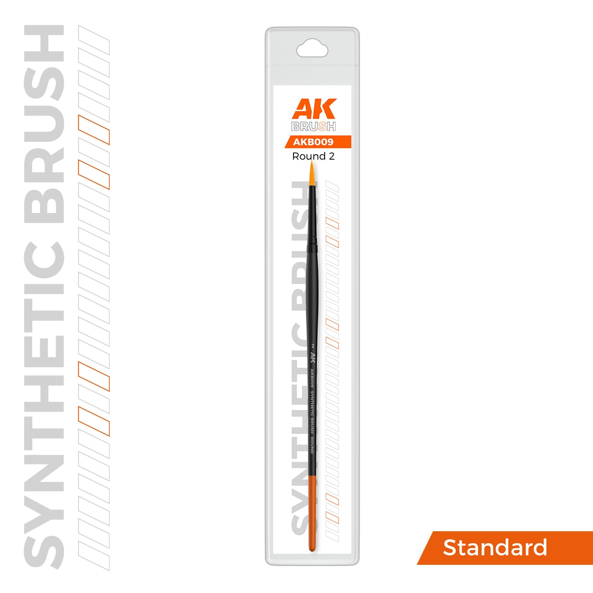 AK Interactive AKB009 AK SYNTHETIC BRUSH – ROUND 2 – immagine 3