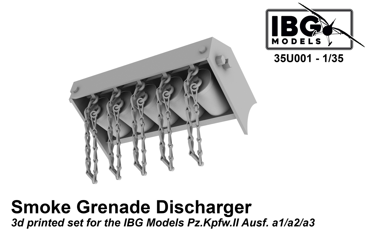 IBG 35U001 Smoke Grenade Dischargers for Pz.Kpfw.II Ausf. a1/a2/a3 1/35